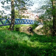 Lávka přes Svatavu ve Svatavě u železničního mostu