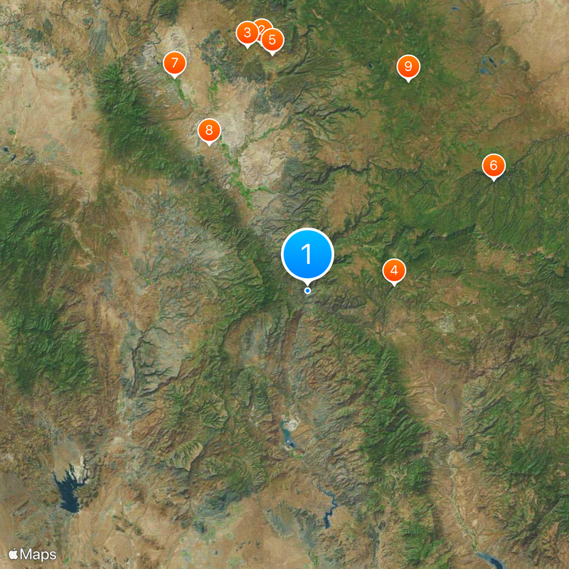 Fossil Creek Map