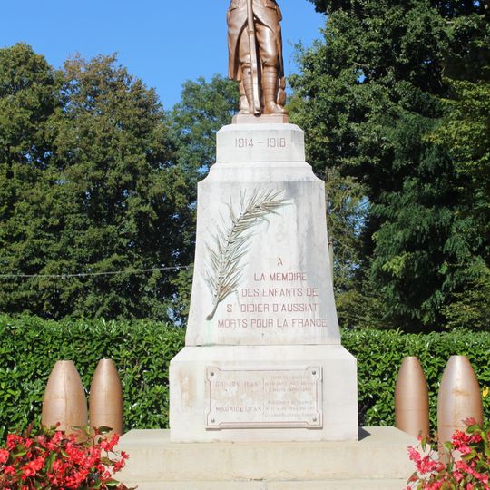 War memorial of Saint-Didier-d'Aussiat