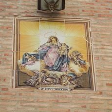 Ceramic panel of Our Lady of the Forsaken at Bellido street