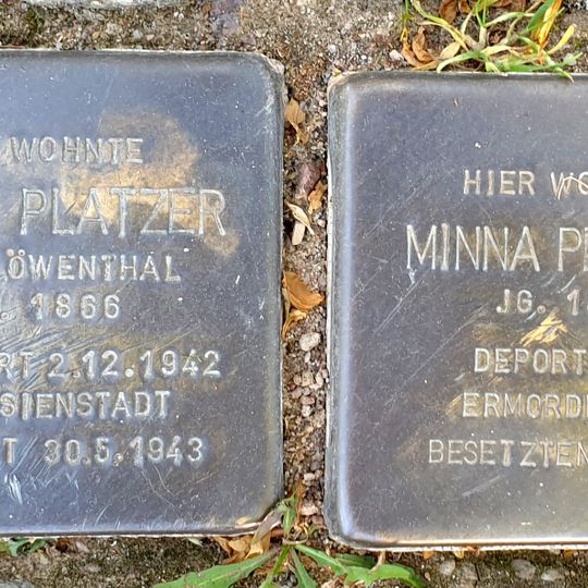 Stolperstein à la mémoire de Agnes Platzer