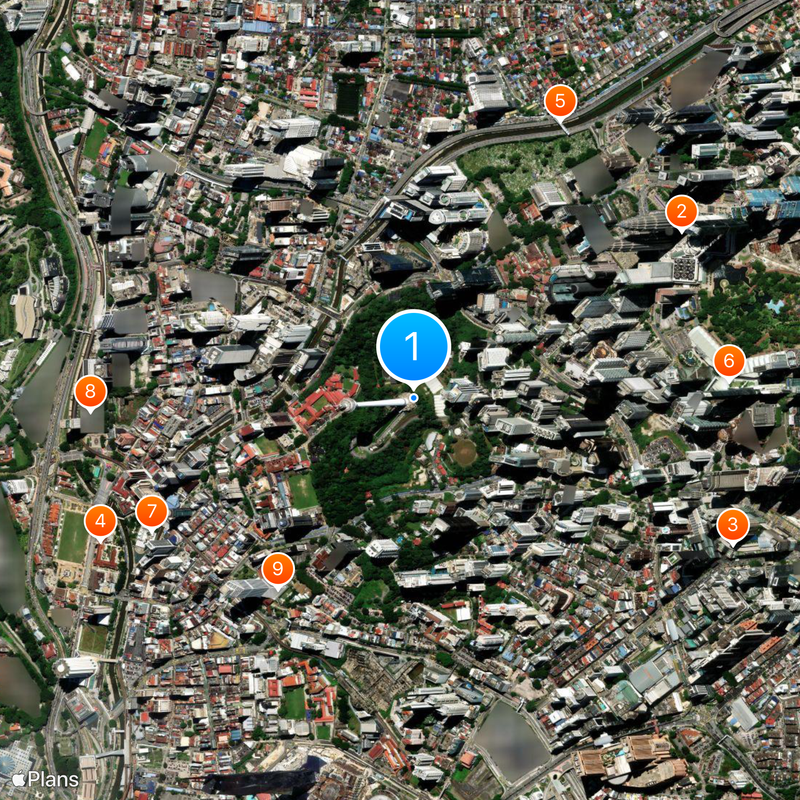 Kuala Lumpur Tower Map