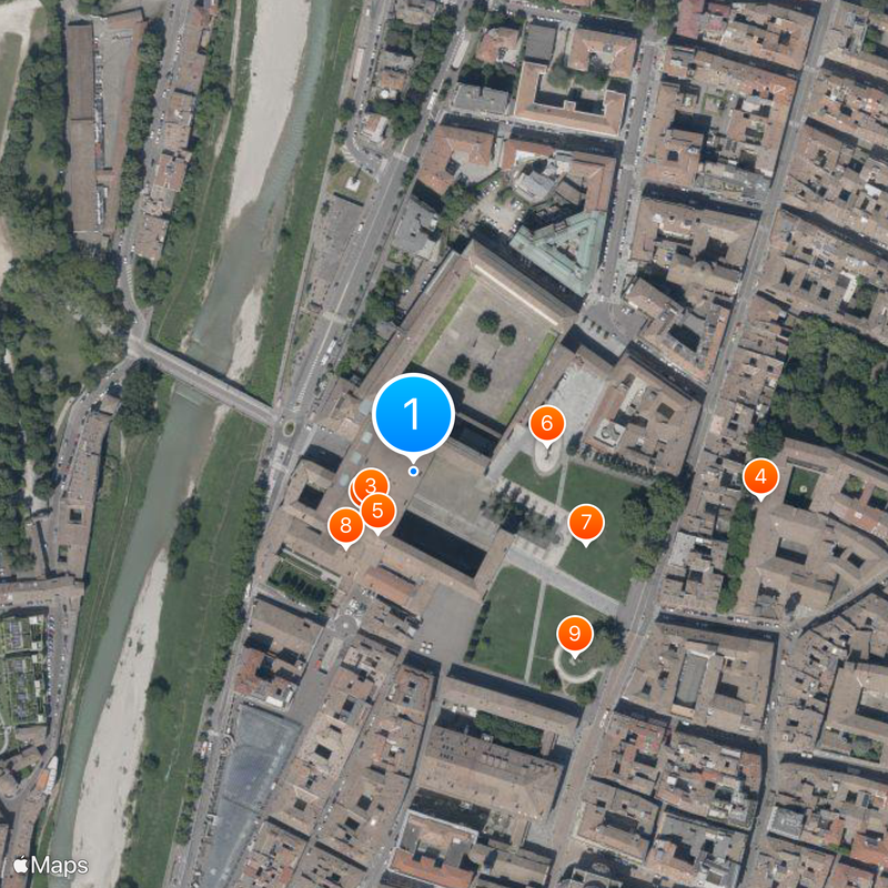 Palazzo della Pilotta Karte