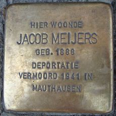 Stolperstein en memoria de Jacob Meijers
