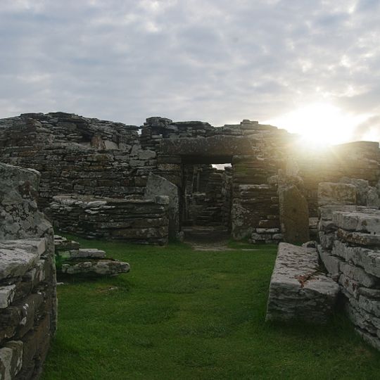 Burgar,chambered cairn NNW of
