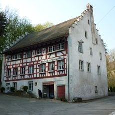 Untermühle mit Nebengebäuden, Radhaus und Mühlekanal