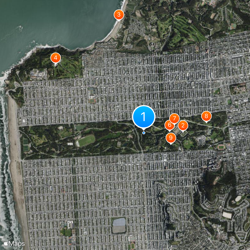 Golden Gate Park Karte
