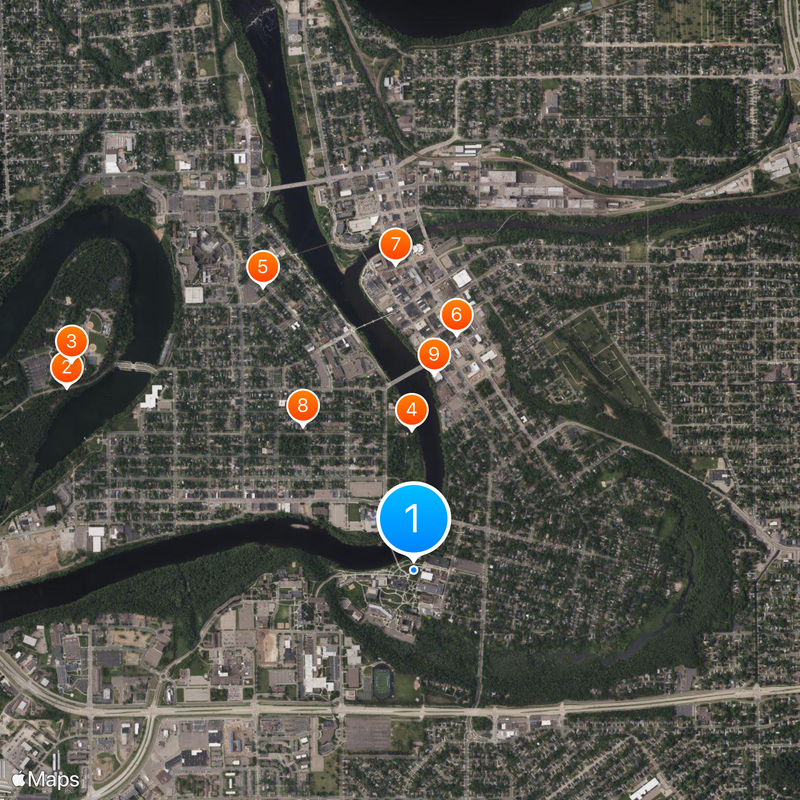University of Wisconsin–Eau Claire Map