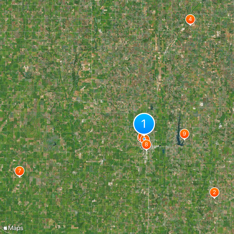 Nodaway County Karte