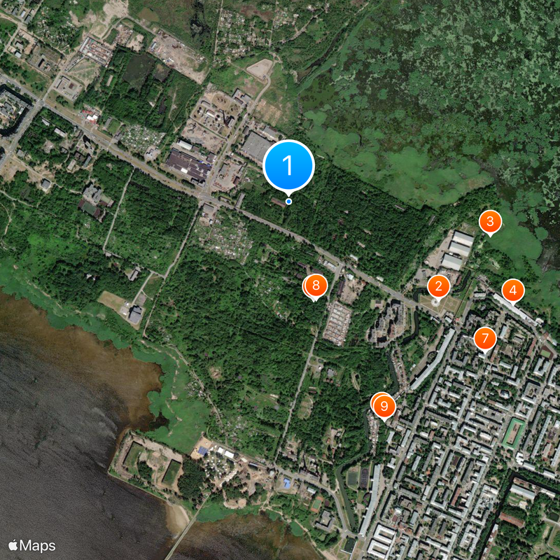 Petersburski Kompleks Zapobiegania Powodziom Mapa