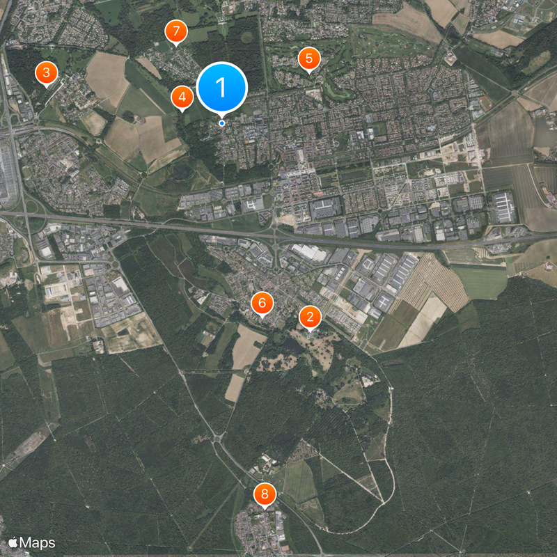 Bussy-Saint-Georges Kaart