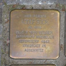 Stolperstein en memoria de Adolf Sock