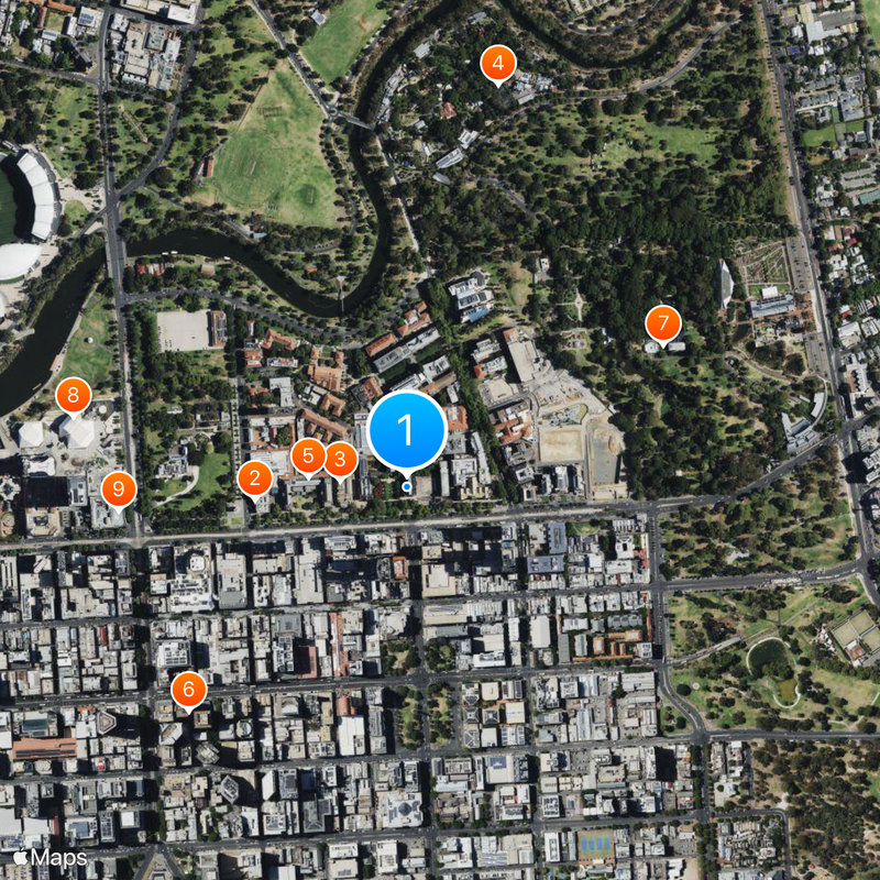 University of Adelaide Map