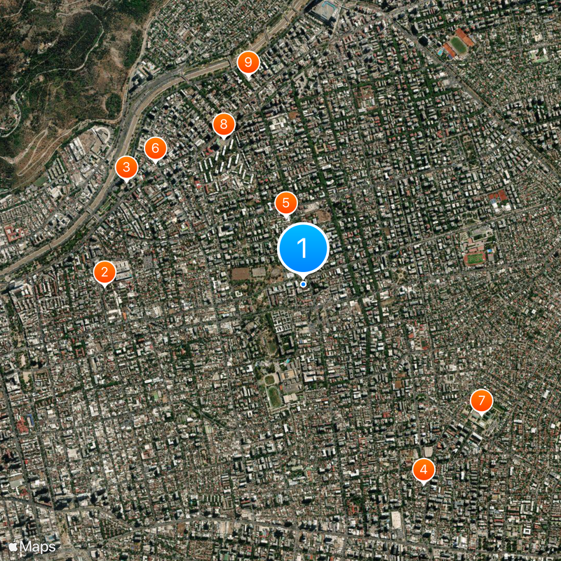 Universidad Finis Terrae Map