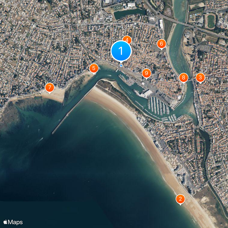 Saint-Gilles-Croix-de-Vie Mappa