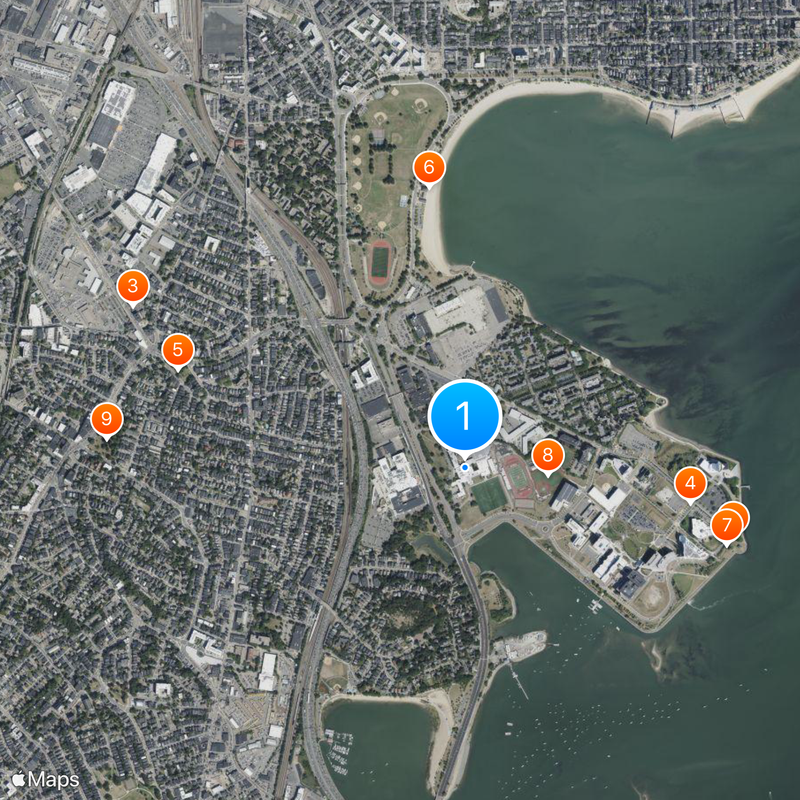 Boston College High School Map