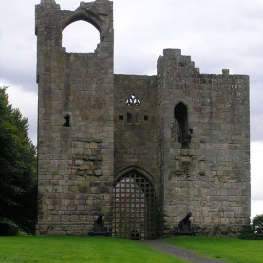 Etal Castle Gate Tower, South Curtain Wall And South West Tower