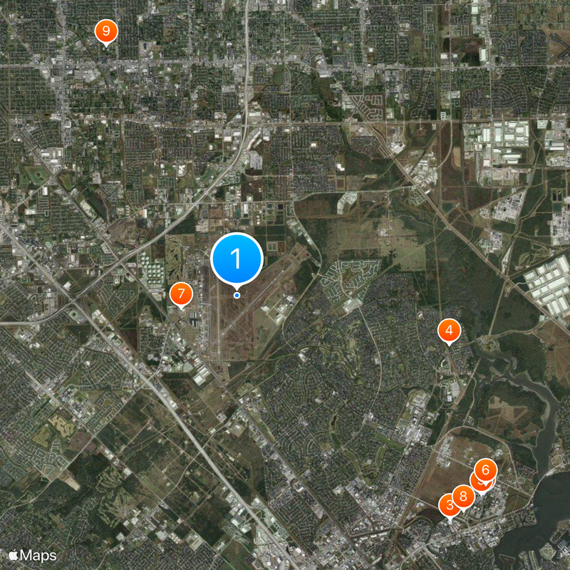 Ellington Field Joint Reserve Base Map