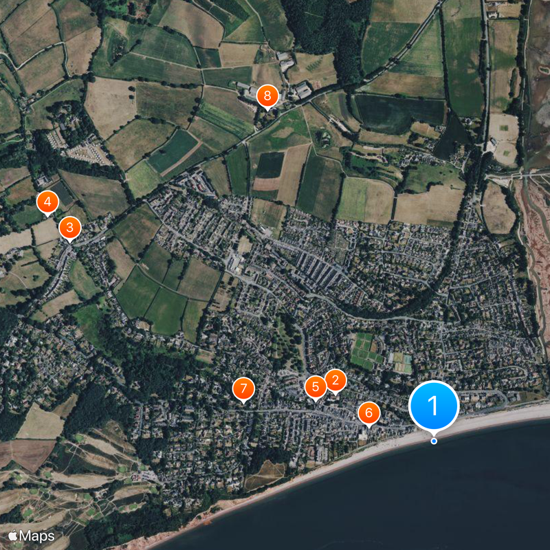 Budleigh Salterton Map
