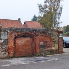 Brick Gateway In Wall To The Old Friary