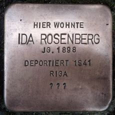 Stolperstein à la mémoire d’Ida Rosenberg