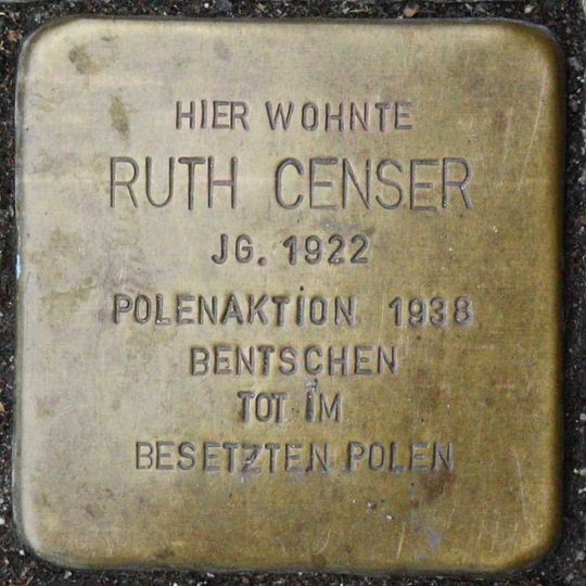 Stolperstein für Ruth Censer