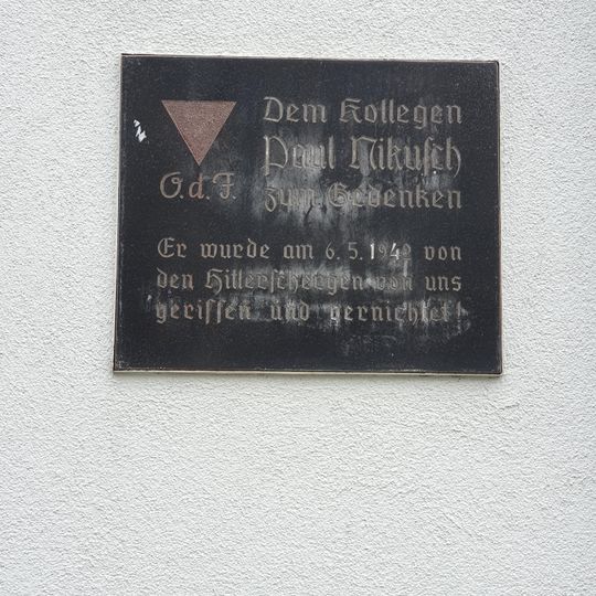 Gedenktafel Paul Nikusch, Grimma