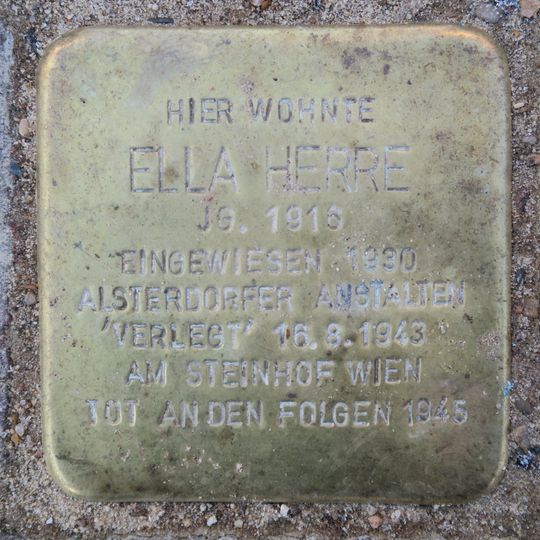 Stolperstein en memoria de Ella Herre