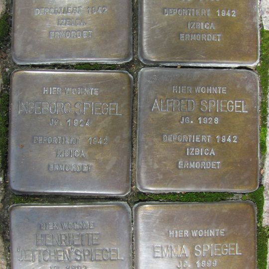 Stolperstein dedicated to Laura Spiegel