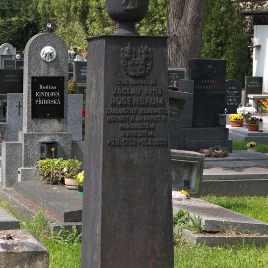Hrob - náhrobek ředitele Rosenbauma