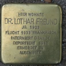 Stolperstein en memoria de Lothar Freund