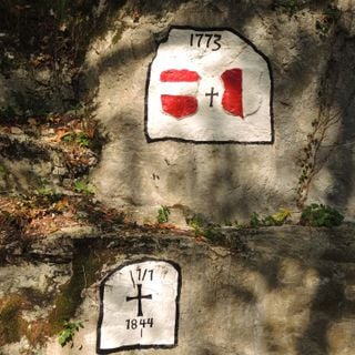 Boundary marking Ländeweg