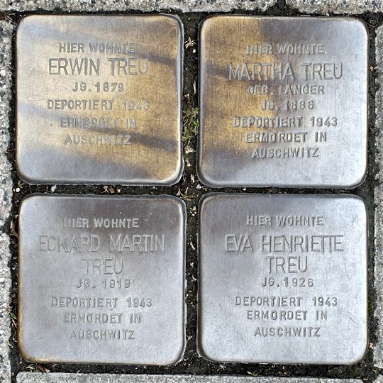 Stolperstein dedicated to Martha Treu