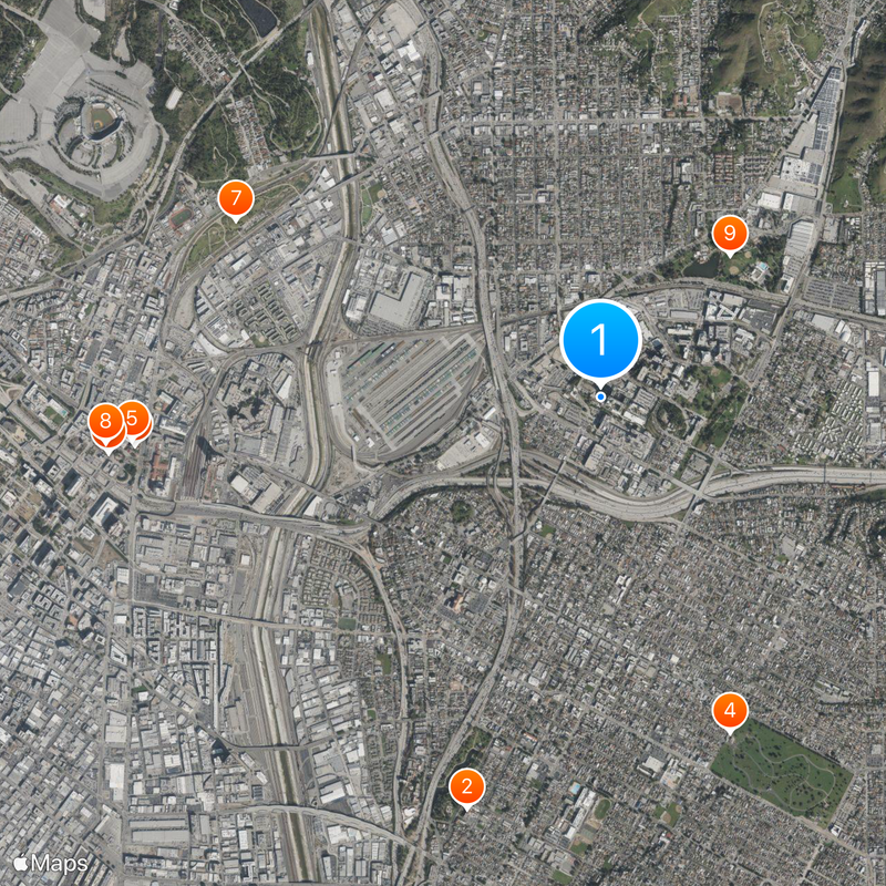Los Angeles County+USC Medical Center Mapa