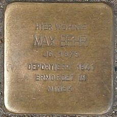 Stolperstein dedicated to Max Behr
