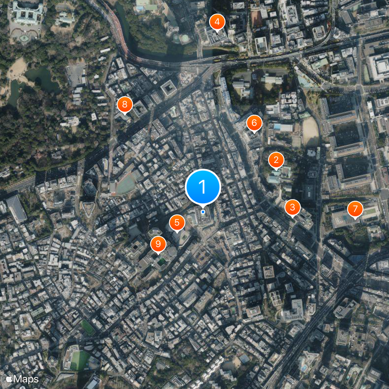 Akasaka Biz Tower Mappa