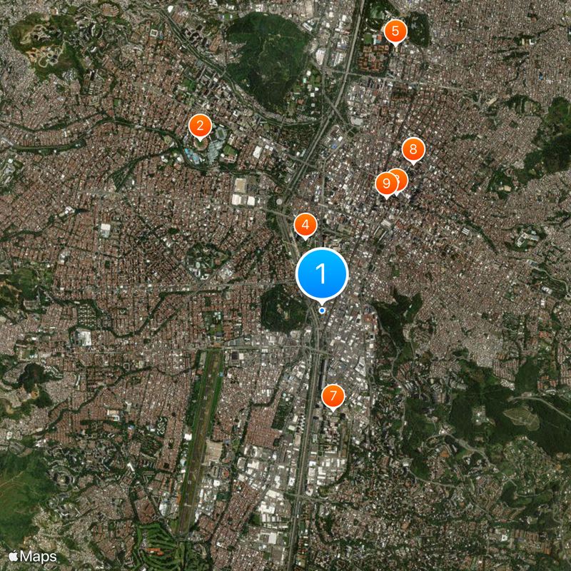 El Poblado, Medellín Map