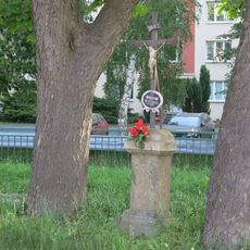 Kříž v Nádražní ulici v Klatovech