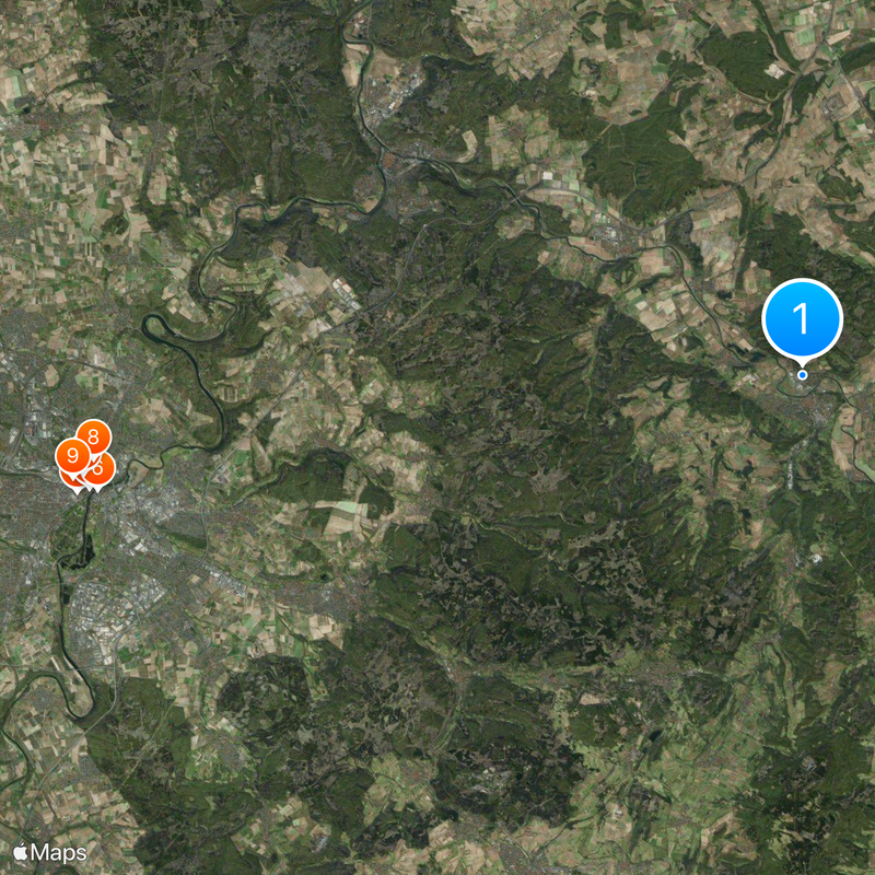 Université de Cassel Carte