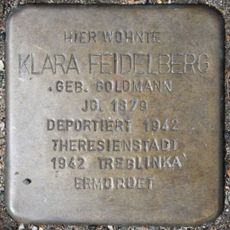 Stolperstein dedicated to Klara Feidelberg