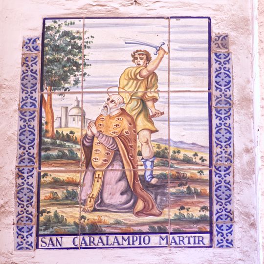 Ceramic panel of Saint Charalambos