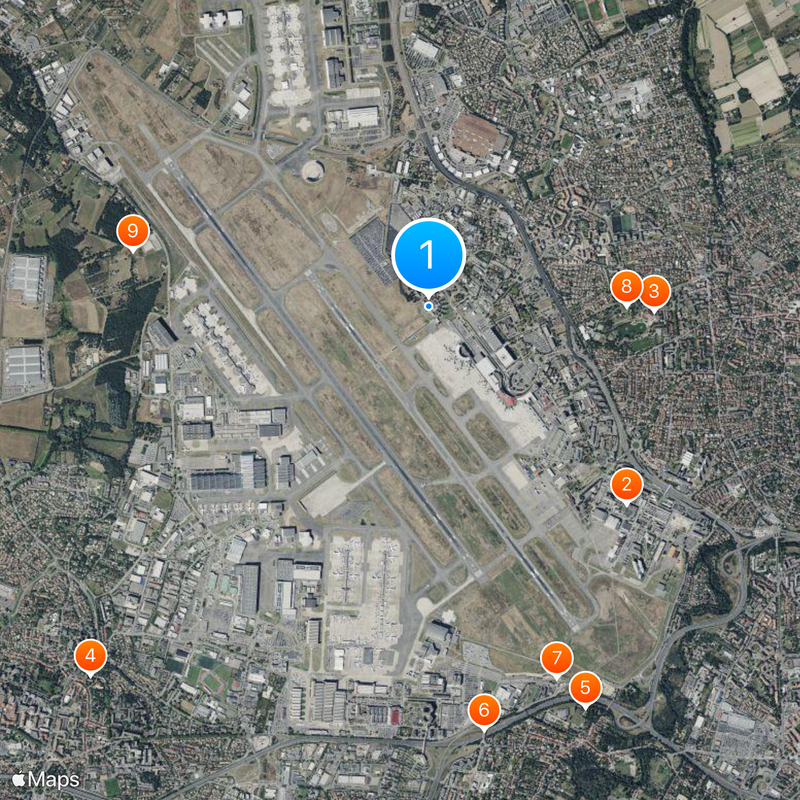 Toulouse-Blagnac Map