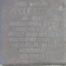 Stolperstein à la mémoire d’Adolf Greif