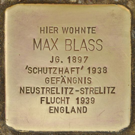 Stolperstein für Max Blass