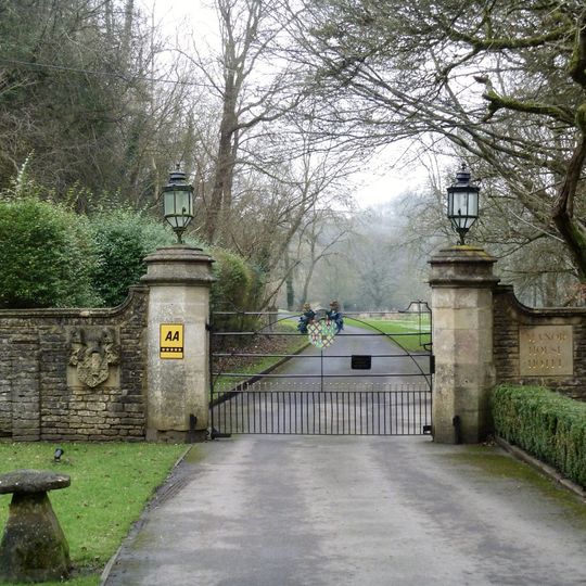 Entrance Gates And Wall To Manor House