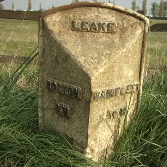 Milepost, E of jct with Shaw Lane