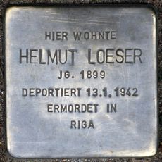 Stolperstein en memoria de Helmut Loeser