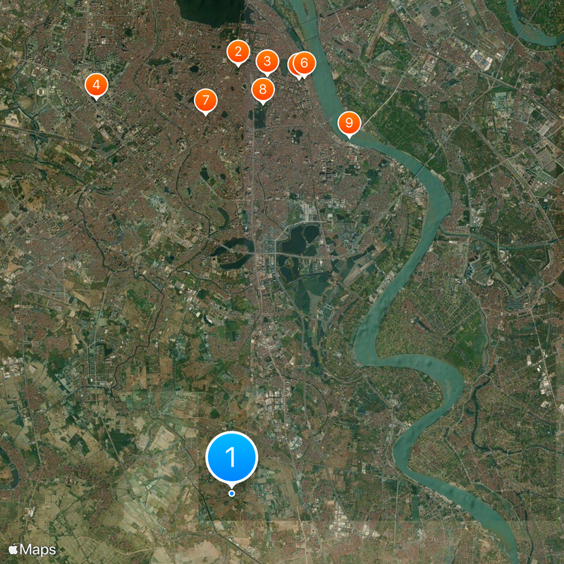 Tô Lịch River Map