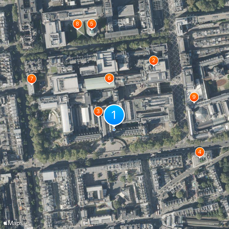 Museo di storia naturale di Londra Mappa