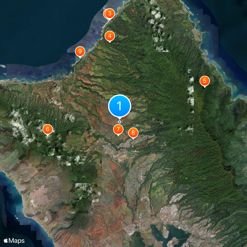 The Dole Plantation Map